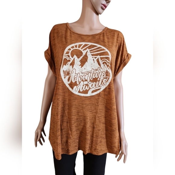 Adventure Awaits Tunic Length Tee - Picture 1 of 6